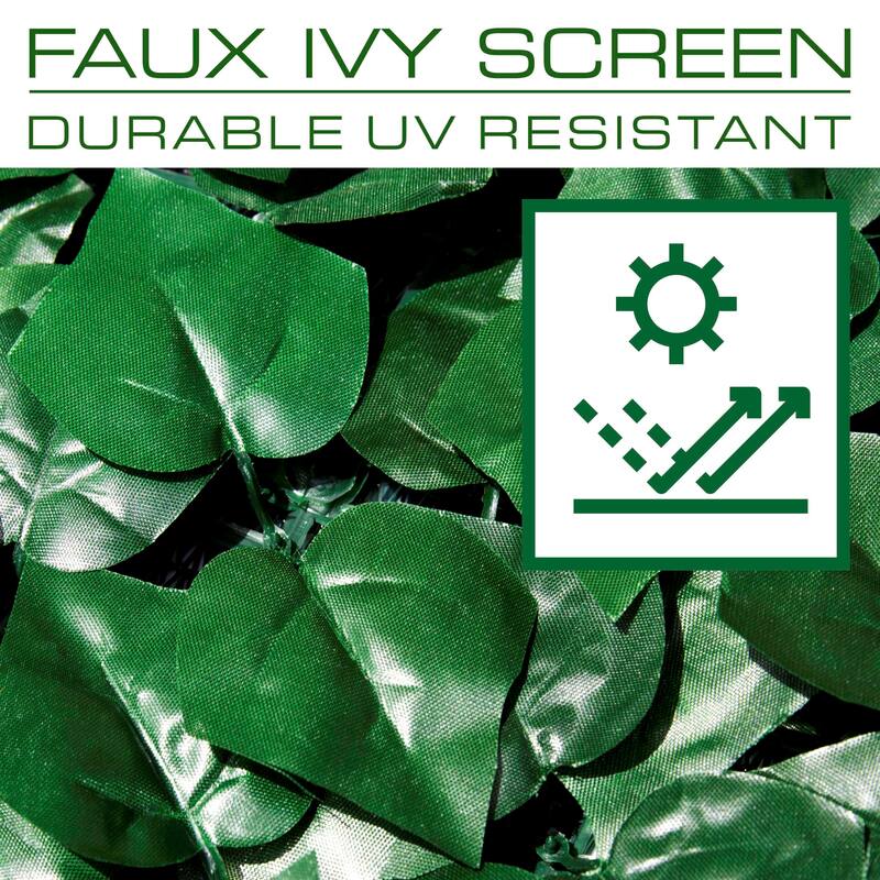 ColourTreeUSA 59" x 178" Artificial Hedges Faux Ivy Leaf Vines Indoor